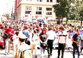 Marcha en calles de Santiago