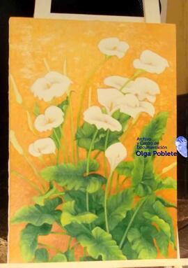 Fotografía de pintura en exposición